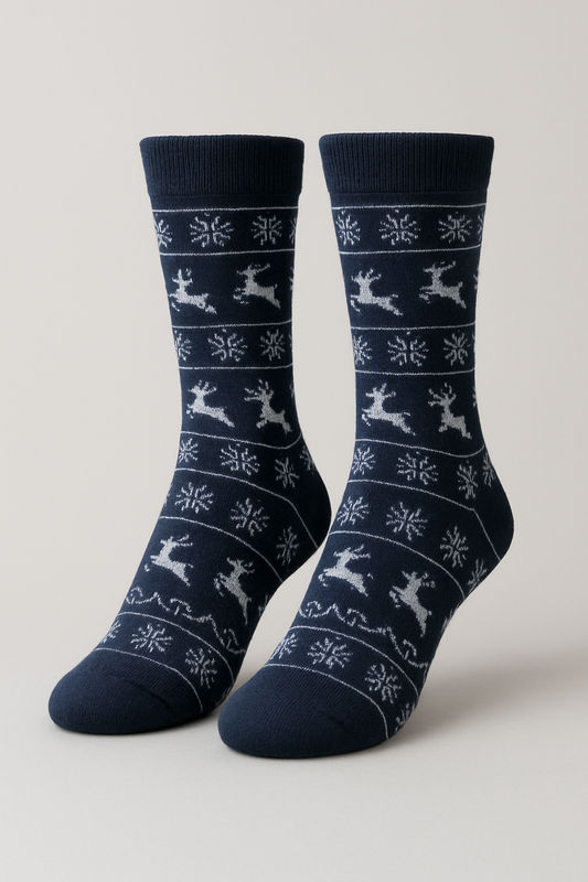 Winter Reindeer Knit Socks