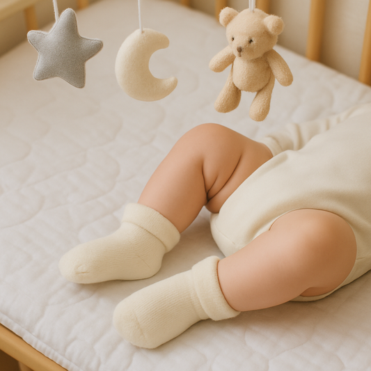 Soft Cream Infant Socks