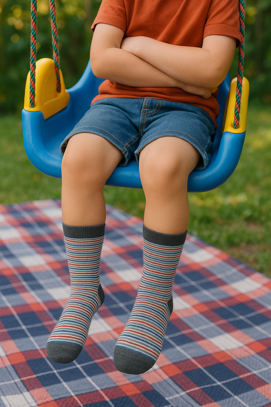 Kids Multicolor Striped Socks