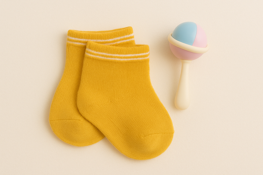 Infant Bright Yellow Cotton Socks